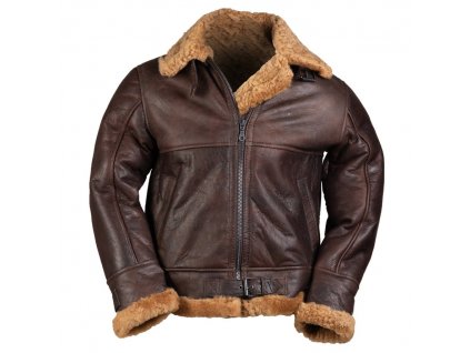 Bunda kožená US B46 SHEEPSKIN HNĚDÁ