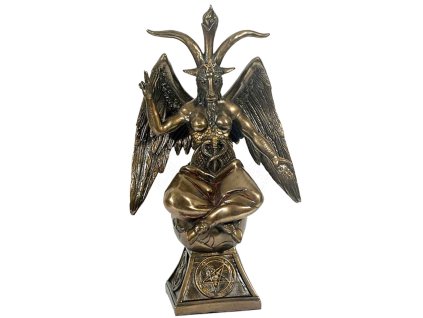 Bafomet symbol satana soška