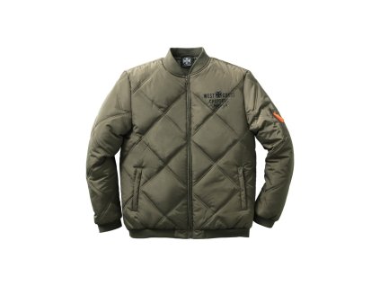 West Coast Choppers - Bunda/ Bomber Rigid Jacket Olive Green WCC