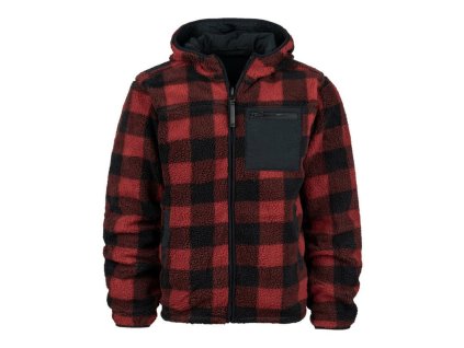 Bunda oboustranná SHERPA SOFTSHELL ČERNO/ČERVENÁ