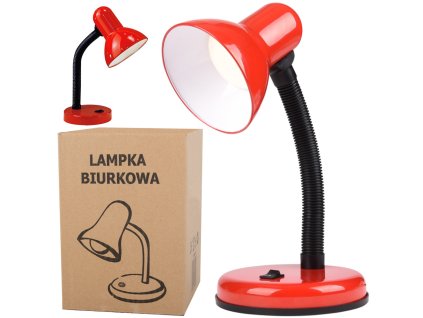 Verk 12254_CZE Retro stolní lampička červená