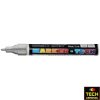 TECH AEROSOL® MARKER-TECH Popisovač lakový, hrot 1 - 2 mm, stříbrný