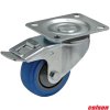 COLSON® Kolečko pojezdové PR PERFORMA, otočné, s brzdou, modrá guma, pr. 80 mm, nosnost 120 kg