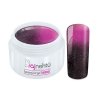 Ráj nehtů - Barevný UV gel THERMO - black/pink metal - 5 ml