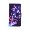 Flipové púzdro na iPhone 13 Pro Modré s motýlikmi