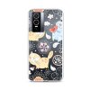 Zadný silikónový kryt na Vivo Y76 5G Happy Cats