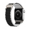 Textilný remienok Wavy pre Apple Watch 38-40-41 mm biely