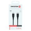 Nabíjací kábel swissten usb-c / micro usb 1,0 m čierny
