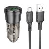 Rychlonabíjačka do auta Borofone BZ23 vrátane dátového kábla micro-USB 18 W čierna