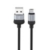 Dátový kábel Borofone BX28 Dignity - USB na Micro USB - 2,4A 1 meter sivý