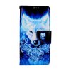 Flipové puzdro TopQ pre Xiaomi Redmi Note 12S Tyrkysový vlk