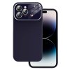 Mäkké silikónové puzdro na šošovky pre Iphone 14 Pro Max fialové