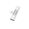 Adaptér Borofone BV7 Lightning - 1x Lightning konektor + Jack 3,5 mm biely