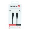 Dátový kábel swissten usb-c / lightning 1,0 m čierny