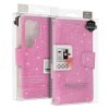 Flipové puzdro Liavec Glitter Magsafe pre Samsung Galaxy S23 Ultra pink