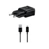 Originálna rýchlonabíjačka Samsung EP-TA200EBE vrátane dátového kábla microUSB ECB-DU4EBE 15W čierna (OOB Bulk)