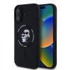 Zadný kryt Karl Lagerfeld Liquid Silicone Karl and Choupette MagSafe pre iPhone 16 Black