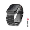 Remienok Swissten pre Apple Watch kovový 38-40 mm čierny