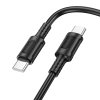 Dátový kábel Borofone BX111 Feliz USB-C - USB-C 60W 3A 1 meter čierny