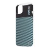 Zadný kryt OBAL:ME Flossy Stripes pre Apple iPhone 13 Black/Sky Blue