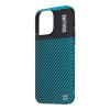 Zadný kryt OBAL:ME Flossy Stripes pre Apple iPhone 15 Pro Max Black/Teal