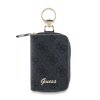 Kľúčenka Guess PU 4G Script Logo čierna
