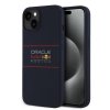 Zadný kryt Red Bull Silicone Horizontal Logo MagSafe pre iPhone 15 Navy