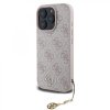 Zadný kryt Guess 4G Charm pre iPhone 16 Pro Tone on Tone Pink