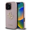 Zadný kryt Guess PU Grained 4G Metal Logo pre iPhone 16 Pro Max Pink