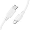 Dátový kábel Borofone BX115 Lotto USB-C - USB-C PD 60W 3A 1m biely