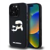 Zadný kryt Karl Lagerfeld 3D Rubber Double Heads pre iPhone 16 Pro Black