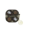Puzdro Guess PU 4G Peony Charm pre AirPods 4 Brown