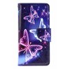 Knižkové puzdro na Xiaomi Redmi Note 14 Pro 5G Modré s motýlikmi