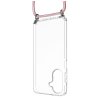 Zadný kryt FIXED Pure Neck s odnímateľnou ružovou šnúrkou na krk pre Samsung Galaxy A26 5G