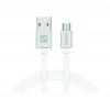 Dátový kábel Swissten microUSB 2m strieborný