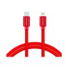 Dátový kábel Swissten USB-C / Lightning 1,2m červený