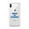Zadný silikónový kryt na iPhone XS Nie som na Facebooku