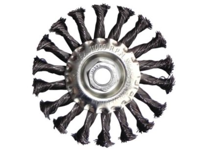 Drátěný okružný copánkový kartáč, Ø 125 - 150 mm NEREZ