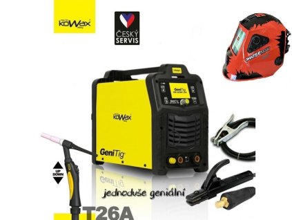 Svářečka GeniTig 220 AC/DC LCD, HF, PULZ - výhodný SET