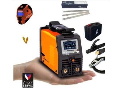 Svářecí invertor PanterMax 200 LCD - SET 