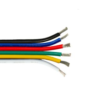 RGBWW kabel pro LED pásky 6PIN