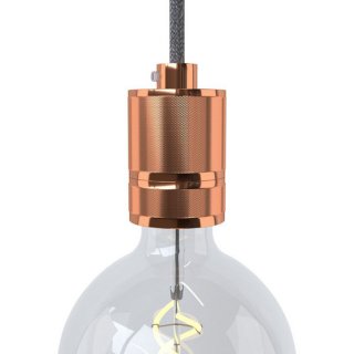 Designová objímka E27 se závitem pro stínidlo Metal Milled