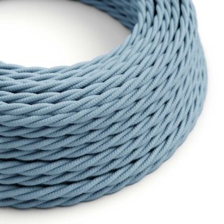 Modrý kroucený kabel Ocean Blue TC53 - matný