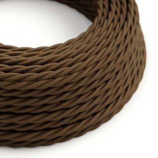Hnědý kroucený kabel Espresso Brown TC13 - matný