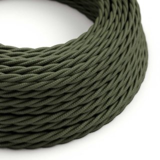 Zelený kroucený kabel Sage Green TC63 - matný