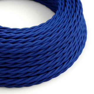 Modrý kroucený kabel Classic Blue TM12 - lesklý