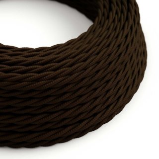 Hnědý kroucený kabel Classic Brown TM13 - lesklý