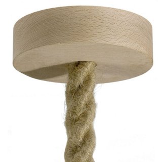 Dřevěná stropní krytka na lustr Ø120mm pro 2XL kabel 24mm