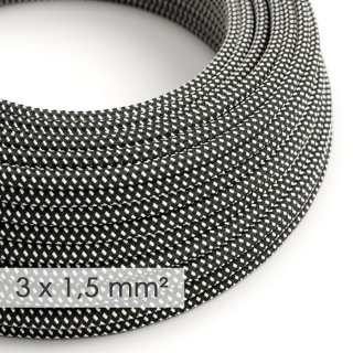 Opletený kabel 3x1,5 se vzorem 