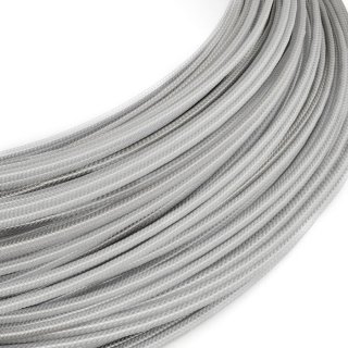 Stříbrný textilní kabel 2x0,35mm OptiGloss RM02 | lesklý efekt